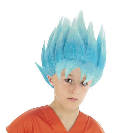 Parrucca Goku Super Saiyan Bambino Blu Dragon Ball Super