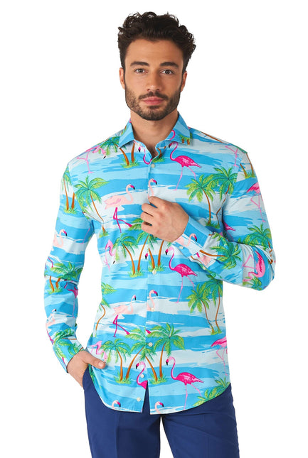 Camicia Hawaii Flamingo Uomo OppoSuits