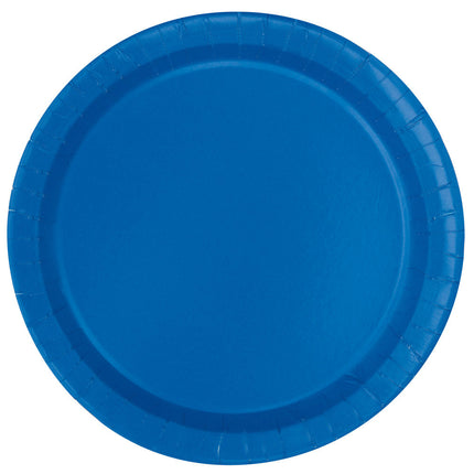 Piatti blu rotondi 23cm 16pz