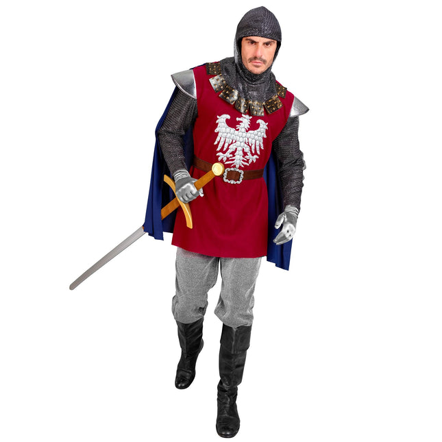 Costume da cavaliere da uomo con cappuccio