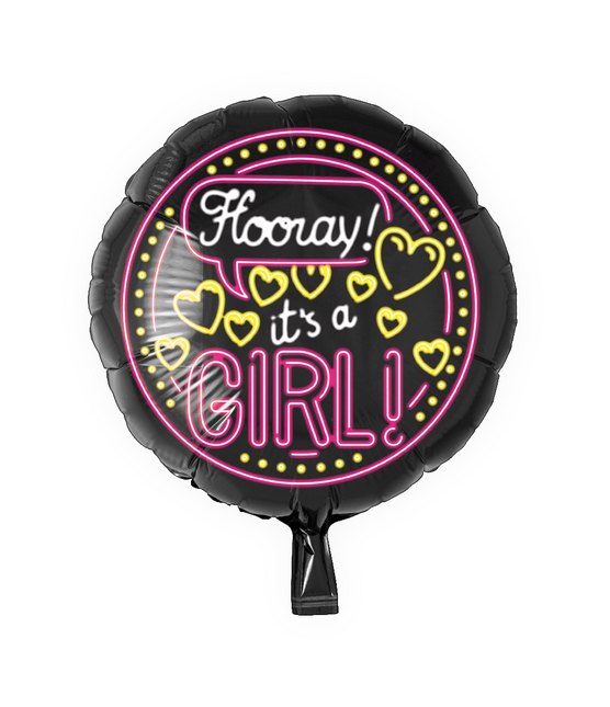 Palloncino ad elio nascita It's a Girl Neon 46cm vuoto