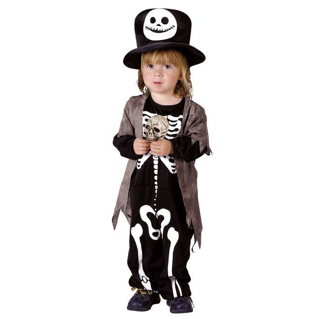 Costume da Teschio di Halloween Bambino 3/4 anni