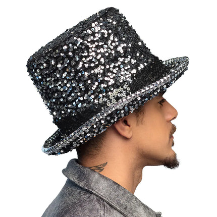 Cappello d'argento con paillettes