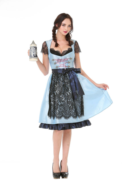 Abito Dirndl Oktoberfest Azzurro