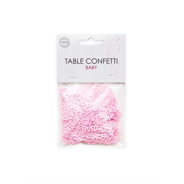Coriandoli da tavola rosa baby