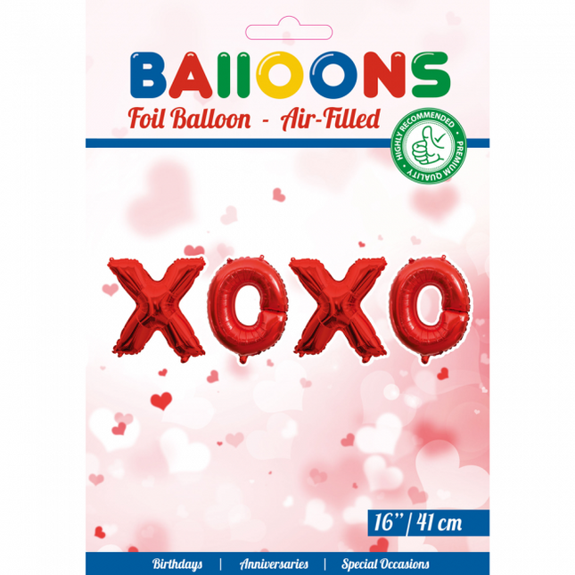 Palloncini Lettera Set xoxo Rosso 41cm