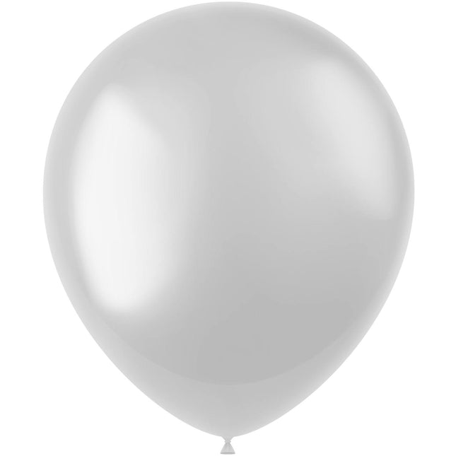 Palloncini bianchi Metallic Pearl White 33cm 10pz