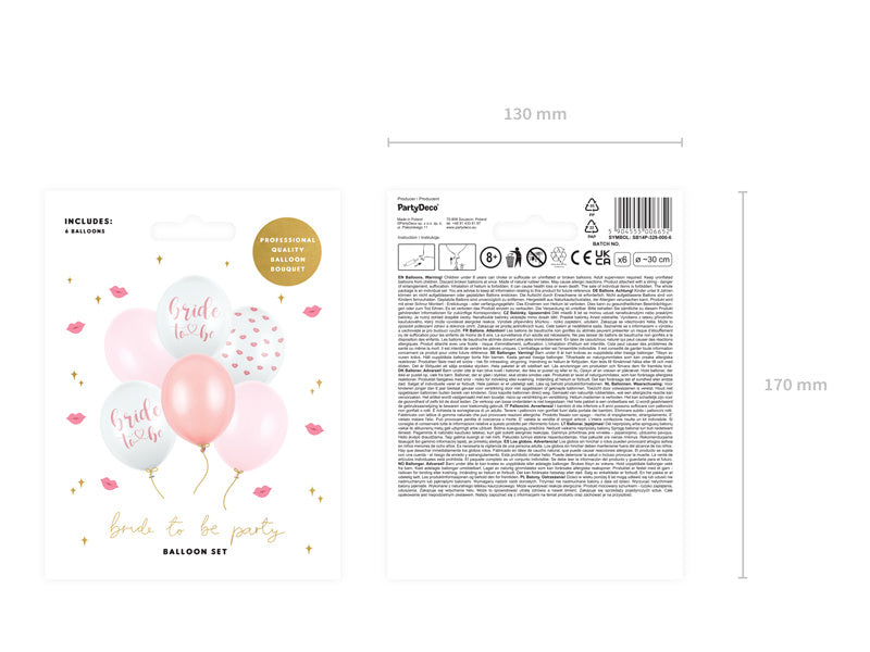 Palloncini Bride To Be Mix 30cm 6pz