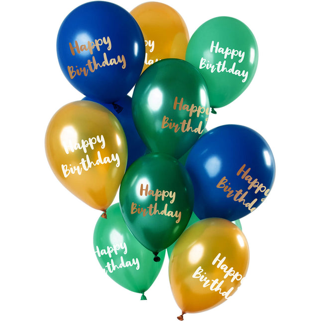 Palloncini Happy Birthday Mix 30cm 12pz