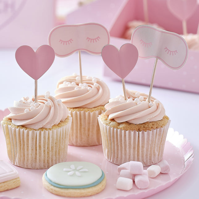 Toppers per cupcake per feste di coccole 12 pezzi