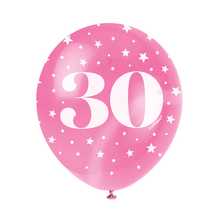 Palloncini 30 Anni Coriandoli 30cm 5pz