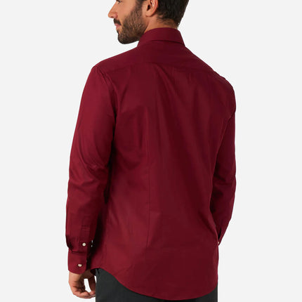 Camicia rossa Bordeaux Uomo OppoSuits