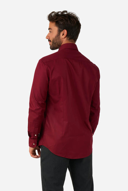 Camicia rossa Bordeaux Uomo OppoSuits