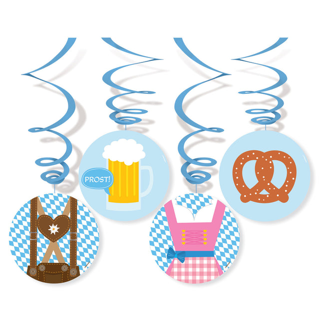 Decorazione appesa Oktoberfest 80cm 4 pezzi