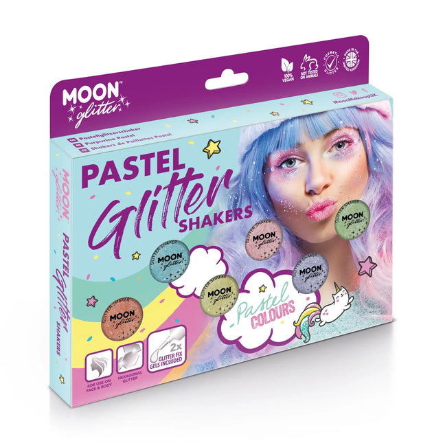 Moon Glitter Pastel Glitter Shakers Bianco 5g