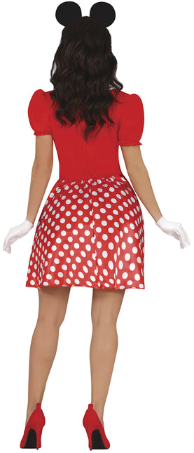 Costume da Minnie Mouse Rosso Bianco Donna