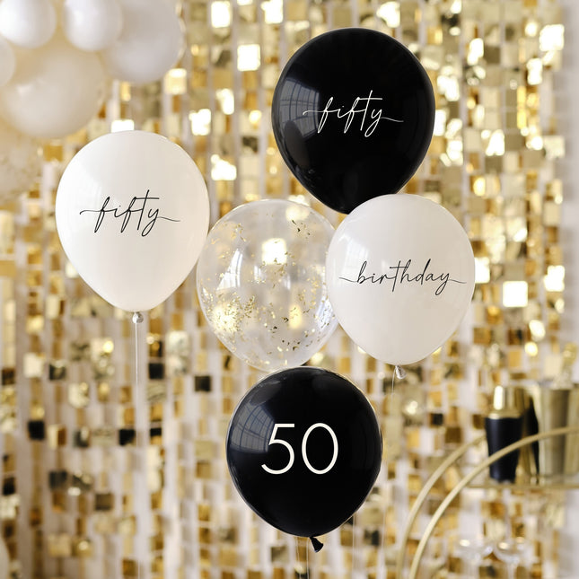 Set di palloncini 50 anni 30cm 5pz