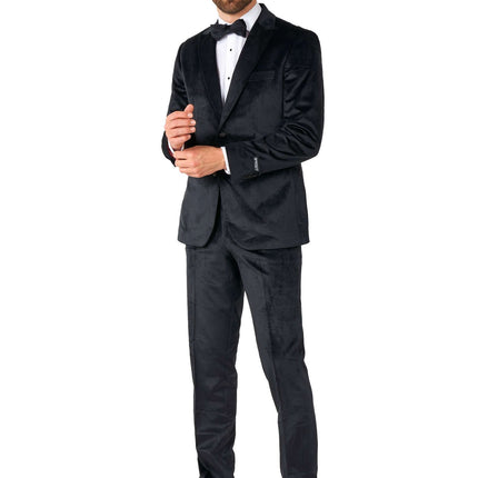 Smoking di velluto nero da uomo <tc>OppoSuits</tc>