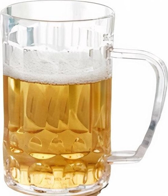 Bicchiere da birra in plastica da 500 ml