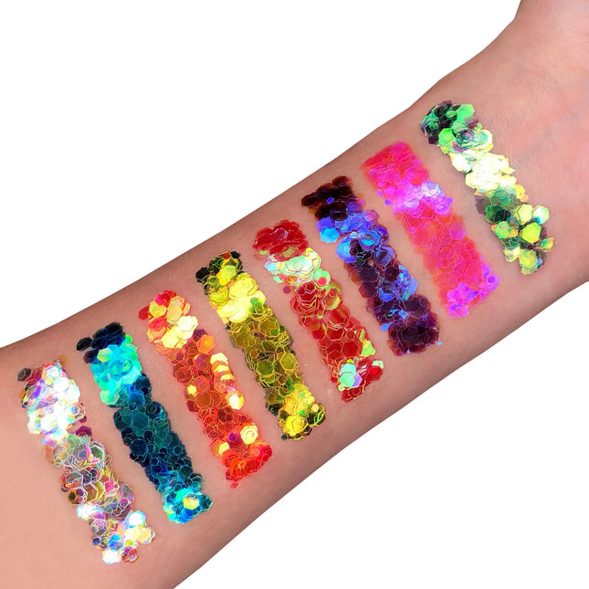 Moon Glitter Iridescent Chunky Glitter Gel Arancione 12ml