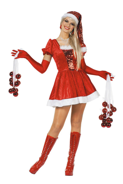 Vestito di Natale rosso da donna