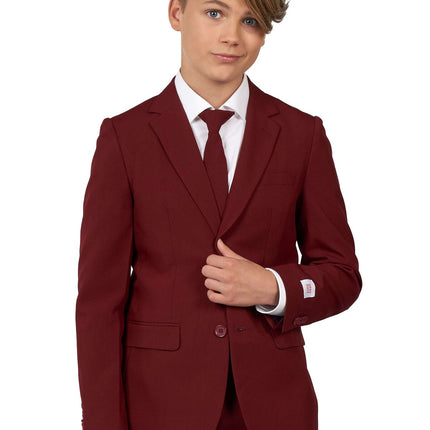 Abito rosso Bordeaux Ragazzo adolescente OppoSuits