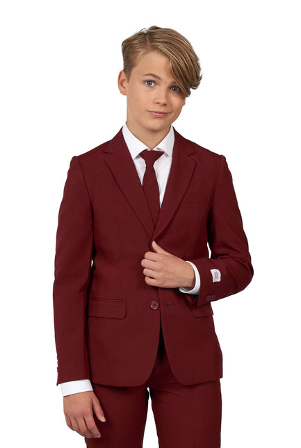 Tuta rosso bordeaux Ragazzo OppoSuits