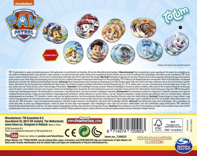 Memo da bagno Paw Patrol