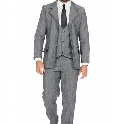 Costume Uomo Giacca anni '20 ruggenti Grigio