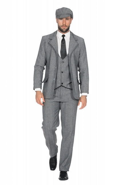 Costume Uomo Giacca anni '20 ruggenti Grigio