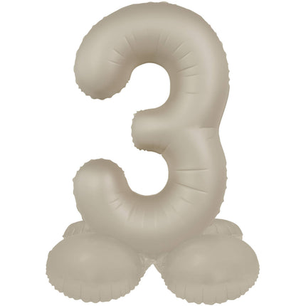 Palloncino Figura 3 Anni Nudo Opaco 72cm