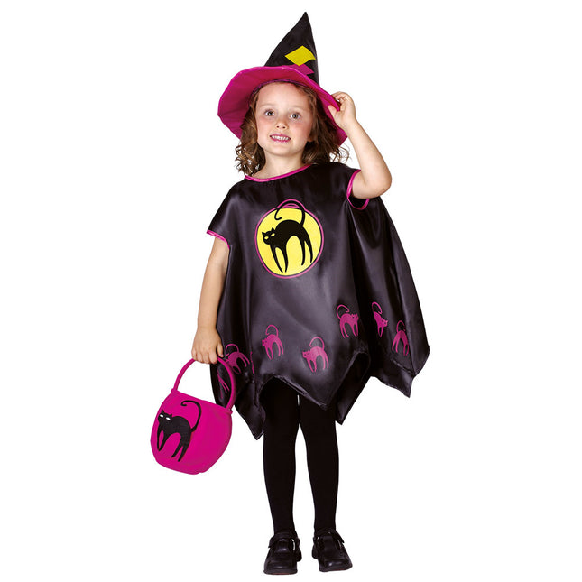 Costume da strega di Halloween Gatti Bambino 3/4 anni