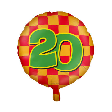 Palloncino ad elio 20 anni colorato vuoto 46 cm