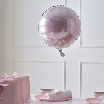 Palloncino ad elio per ragazza di compleanno vuoto 43 cm