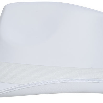 Cappello da gangster bianco con fascia