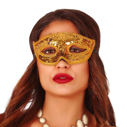 Paillettes della maschera d'oro