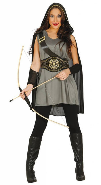 Costume da Robin Hood Donna Nero