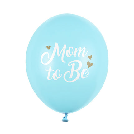 Palloncini Mom To Be Blu 30cm 6 pezzi