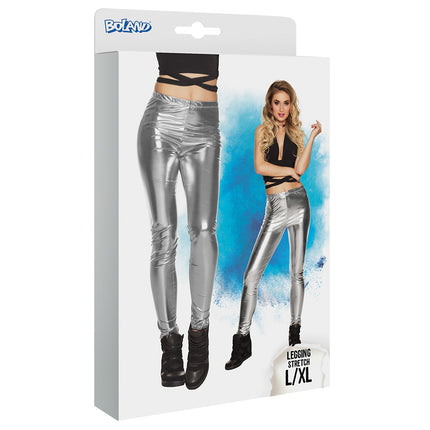 Legging argento metallizzato L-XL