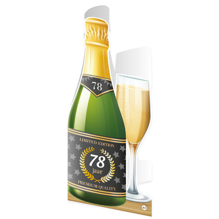 Carta Champagne 78 Anni 18cm