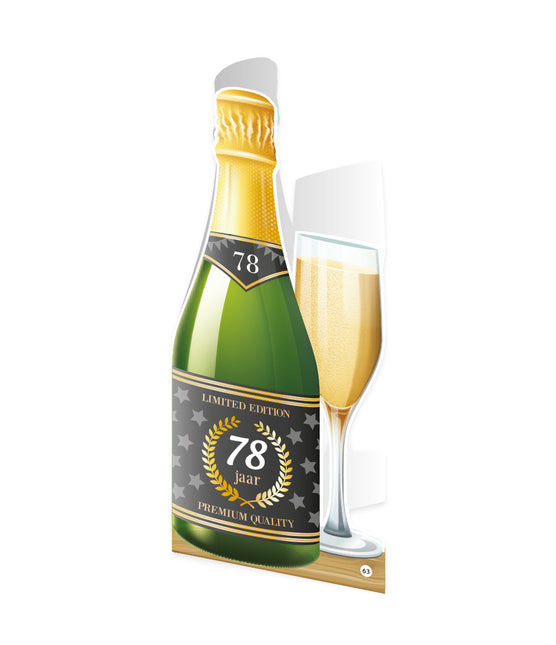 Carta Champagne 78 Anni 18cm