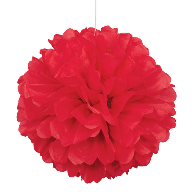 Pompon rosso 40 cm