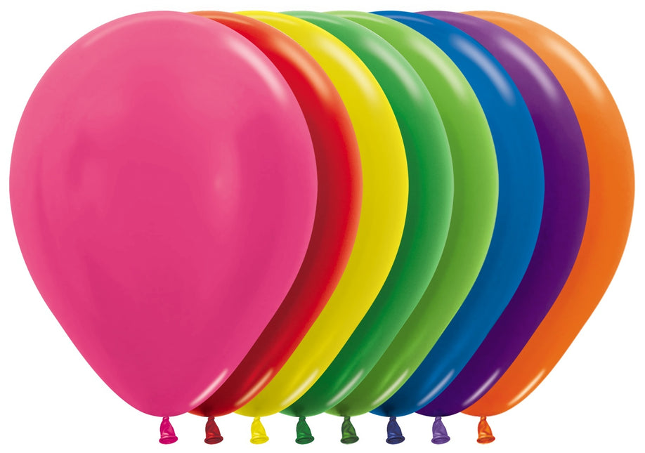 Palloncini Metallic Mix 30cm 50pz