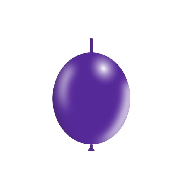 Palloncini a bottone viola 30cm 50pz