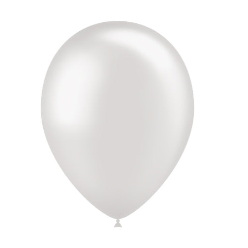 Palloncini grigio chiaro metallizzati 25cm 10pz