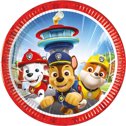 Piatti Paw Patrol Rescue Heroes 20cm 8 pezzi