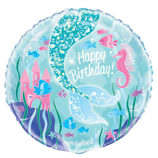 Palloncino ad elio Mermaid 45 cm vuoto