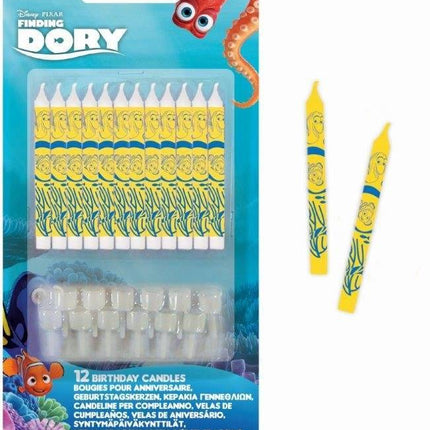 Candele Finding Dory 9 cm 12 pezzi