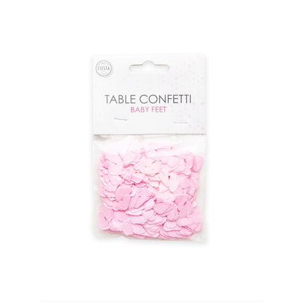 Coriandoli da tavola Baby Feet Rosa