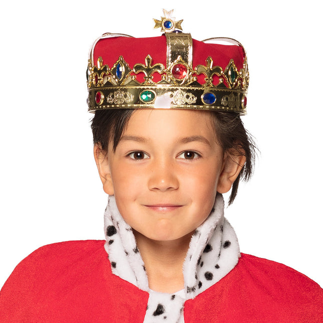 Corona del re bambino 22 cm